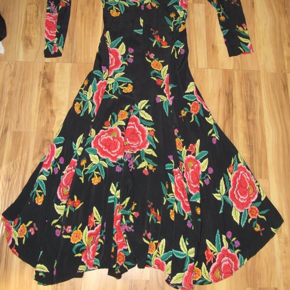 Vintage 80s Norma Kamali Dress Does 1920s Or 1930s Garden Party Dress S - Picture 7 of 15